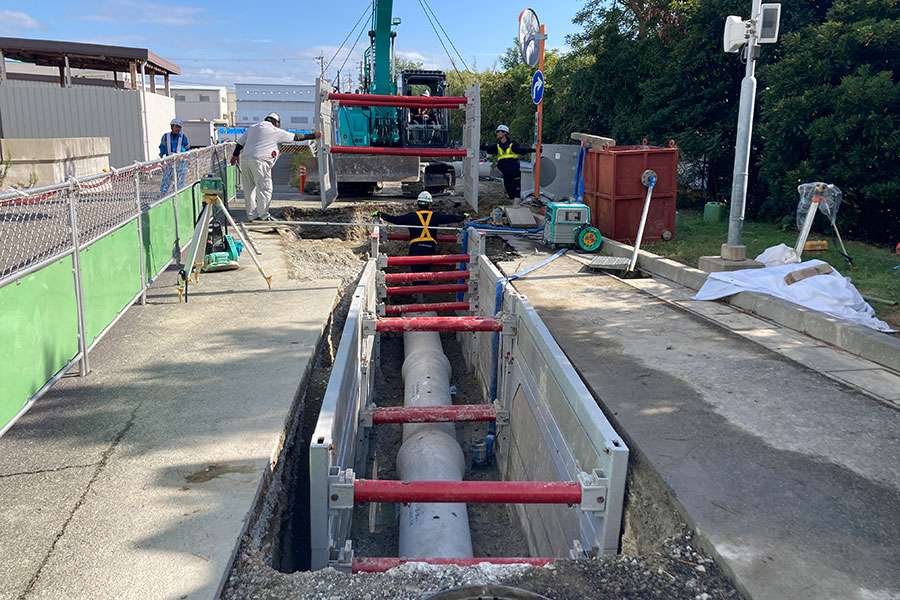 雨水排水工事施工状況