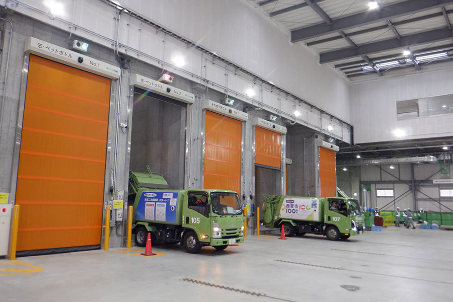 試運転（ごみ搬入状況）